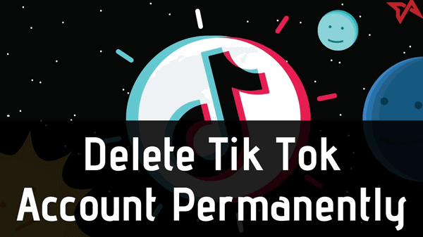 Delete TikTok account Delete tiktok account permanently is written inimage with tiktok logo insert in it.