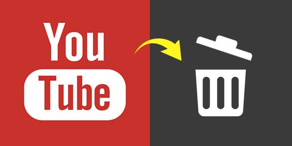 How to delete youtube channel Youtube is written in this image and dustbin is there to delete youtubeaccoutnt