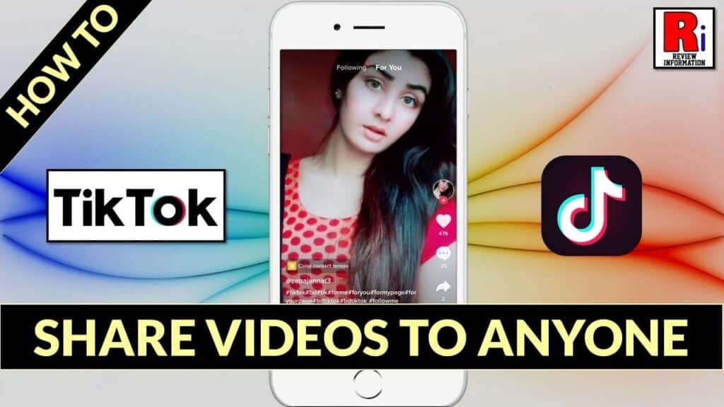 How to share videos from tiktok