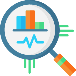 Check your analytics on Instagram magnifine glass which insert three graphic static with three zigzag row